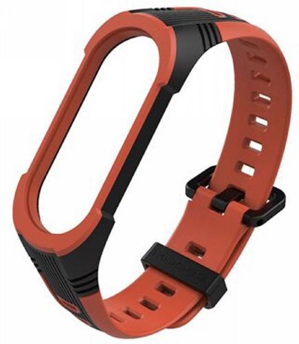 Ремешок Mijobs Sport для Mi Band 5/6 Black-Orange (15837)