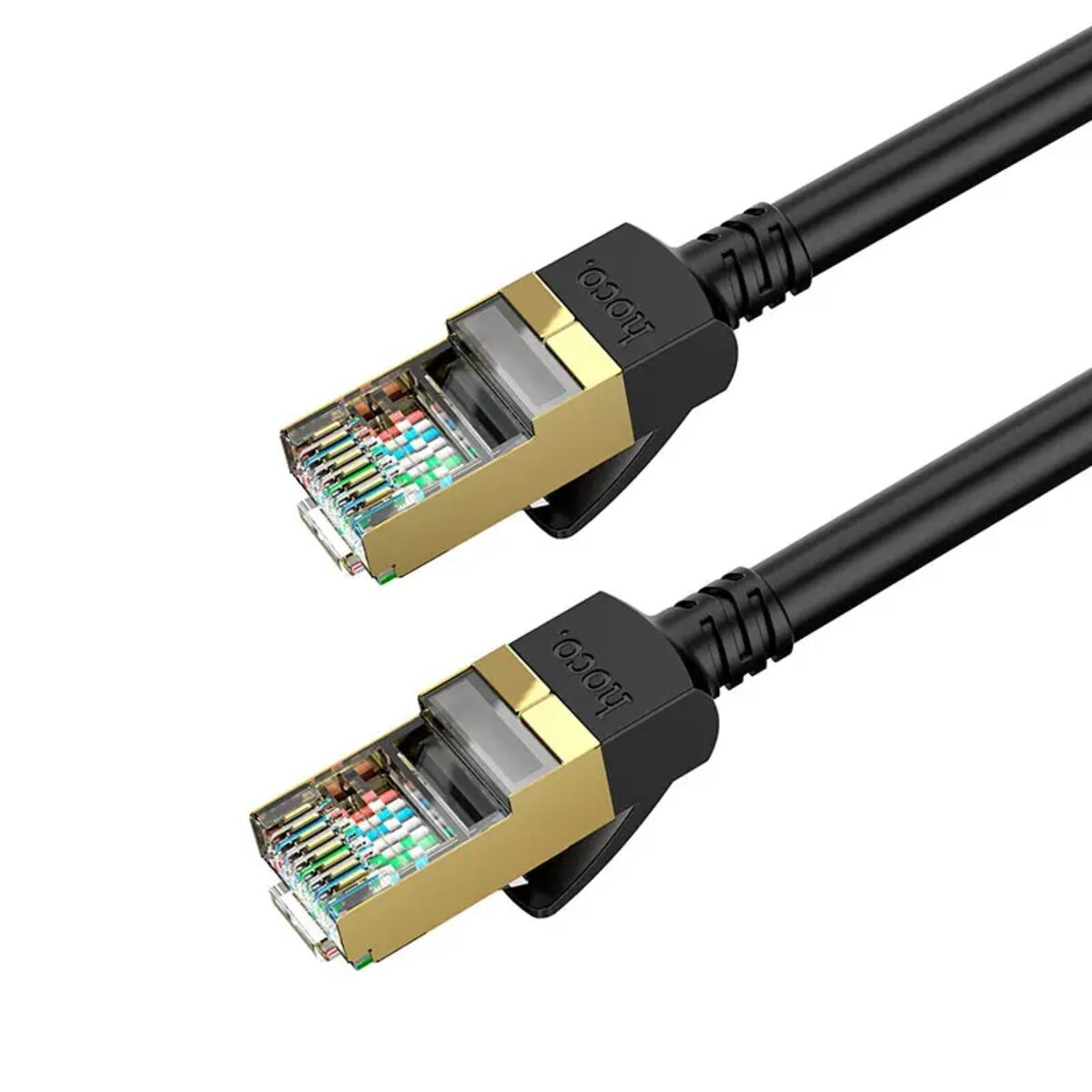 Патч-корд Hoco US02 Level Pure Copper Gigabit Ethernet Cable 3 м Black Патч-корд Hoco US02 Level Pure Copper Gigabit Ethernet Cable 3 м Black