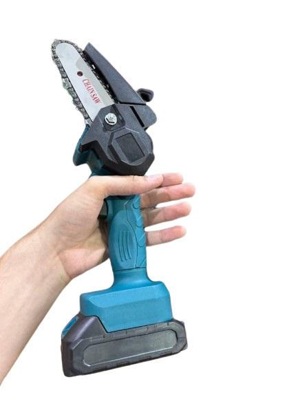 Акумуляторна ланцюгова пилка Supretto 2000 мАг Blue (784780188) - фото 2