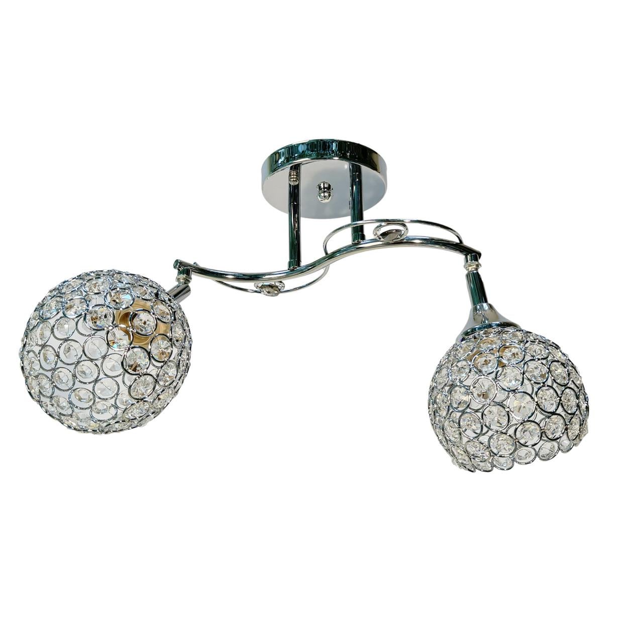 Люстра класична Numina QH-А1379/2 на два плафони Срібний (25366125)