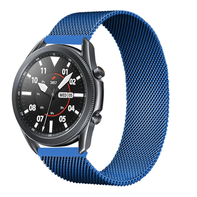 Металлический ремешок Watchbands Milanese Loop для Samsung Galaxy Watch 3 45 мм Blue (WB004METALBLUE345)