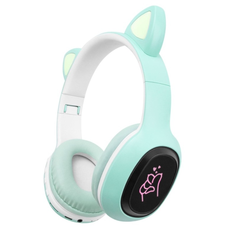 Наушники полноразмерные беспроводные CATear VZV 58M с RGB подсветкой Blue (edb7ba5c)