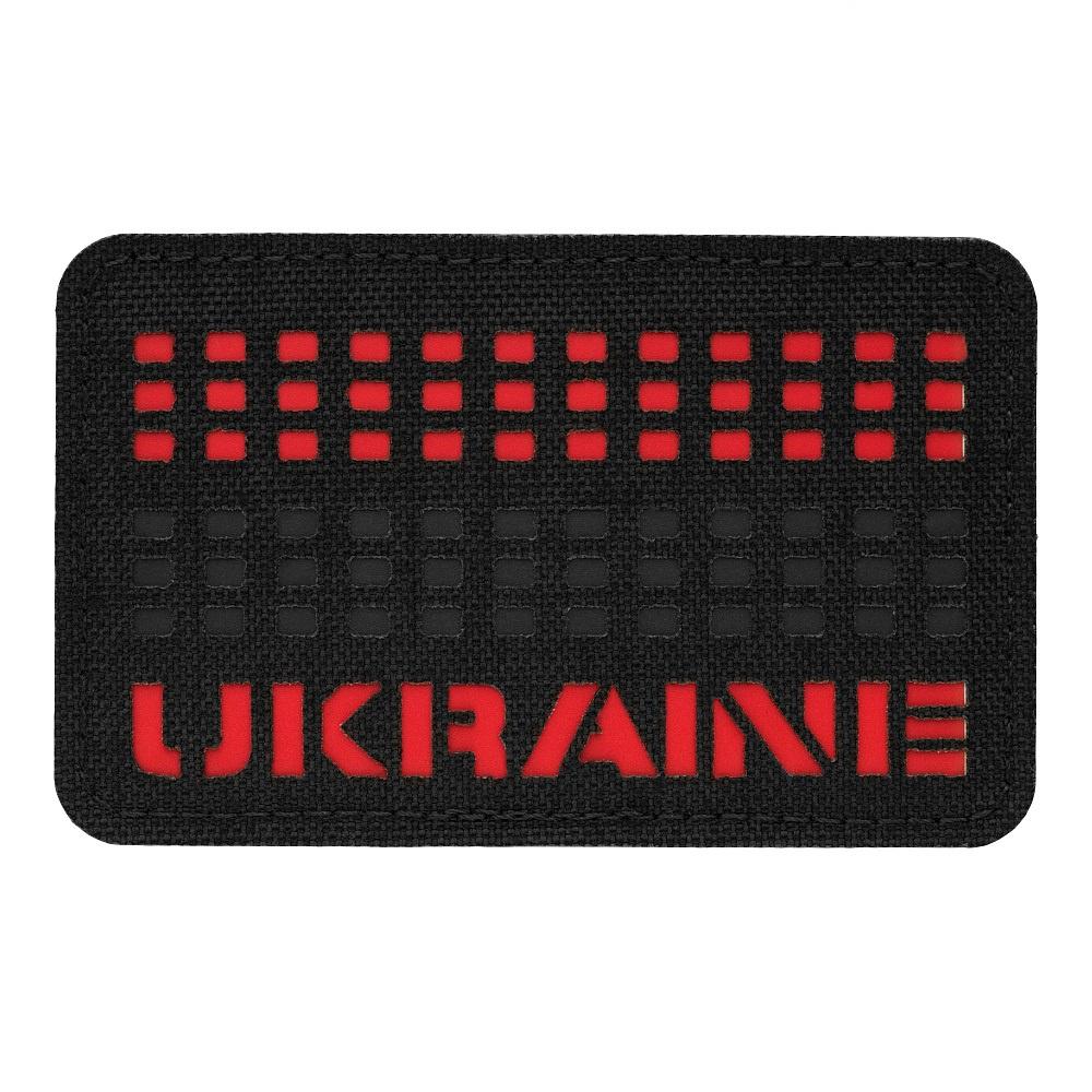 Нашивка M-Tac Ukraine Laser Cut Black/Red/Black