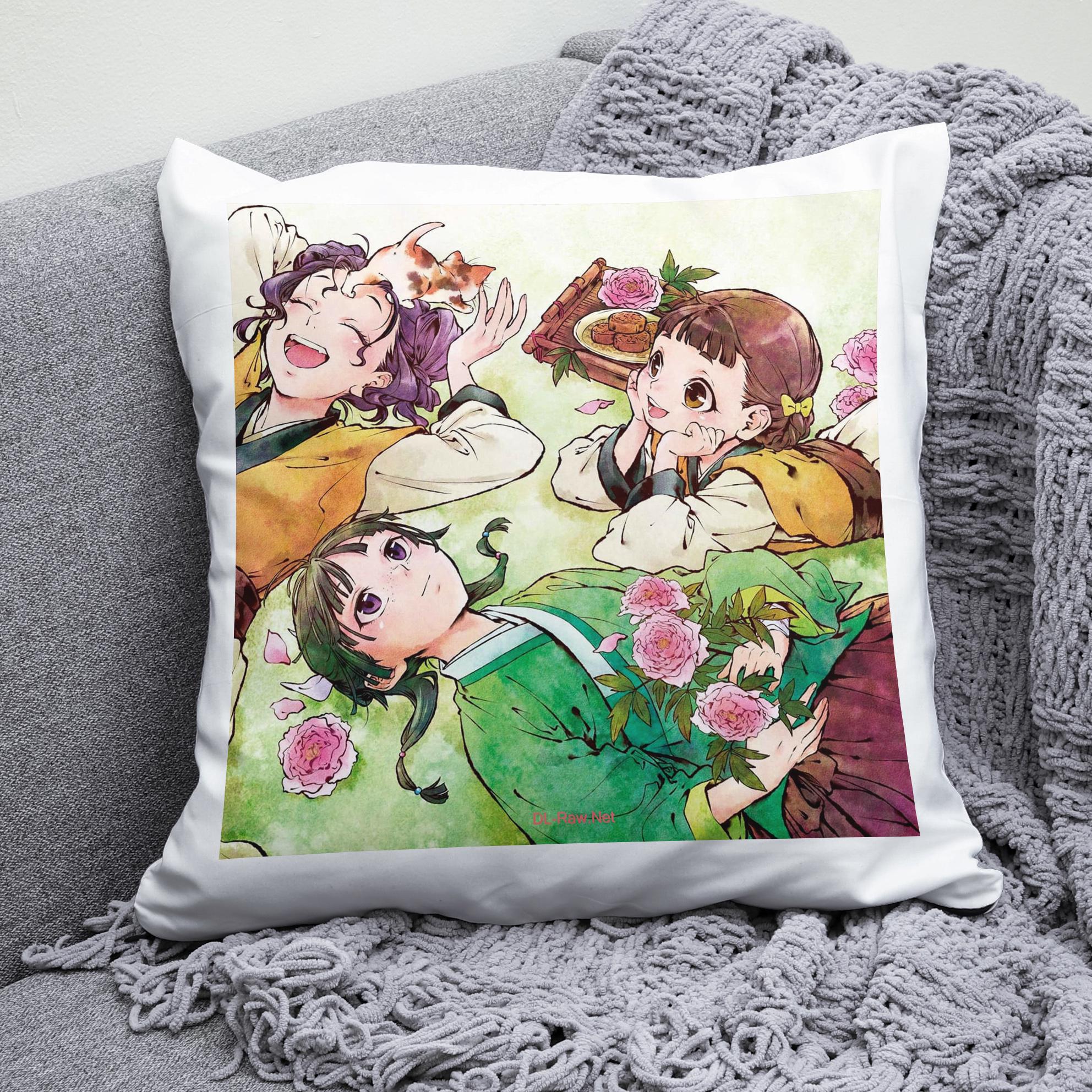 Плюшева подушка квадрат з принтом аниме Монолог Травниці Kusuriya no Hitorigoto
