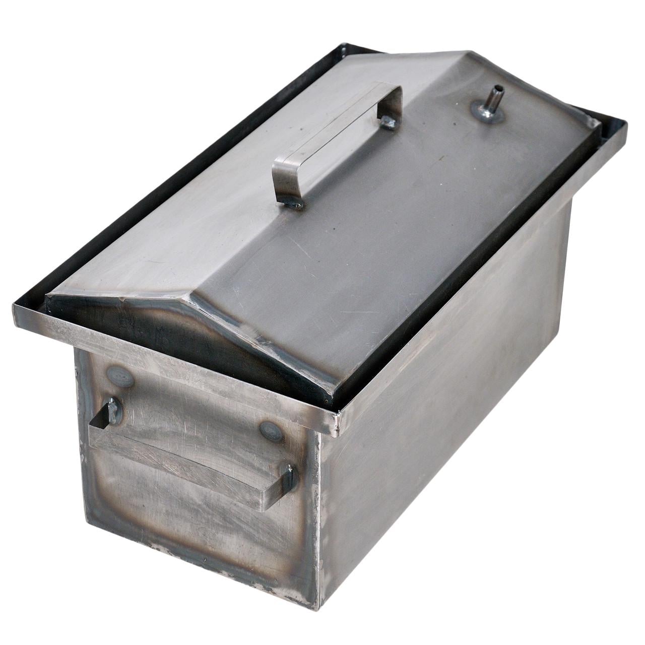 Коптильня горячего копчения 2мм 460х260х240 мм с гидрозатвором