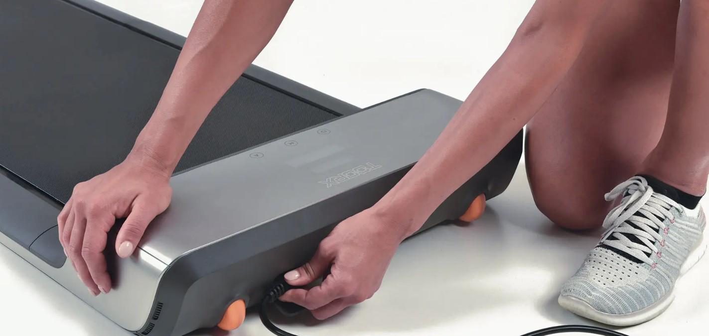 Бігова доріжка Toorx Treadmill WalkingPad with Mirage Display Mineral Grey (44054) - фото 3