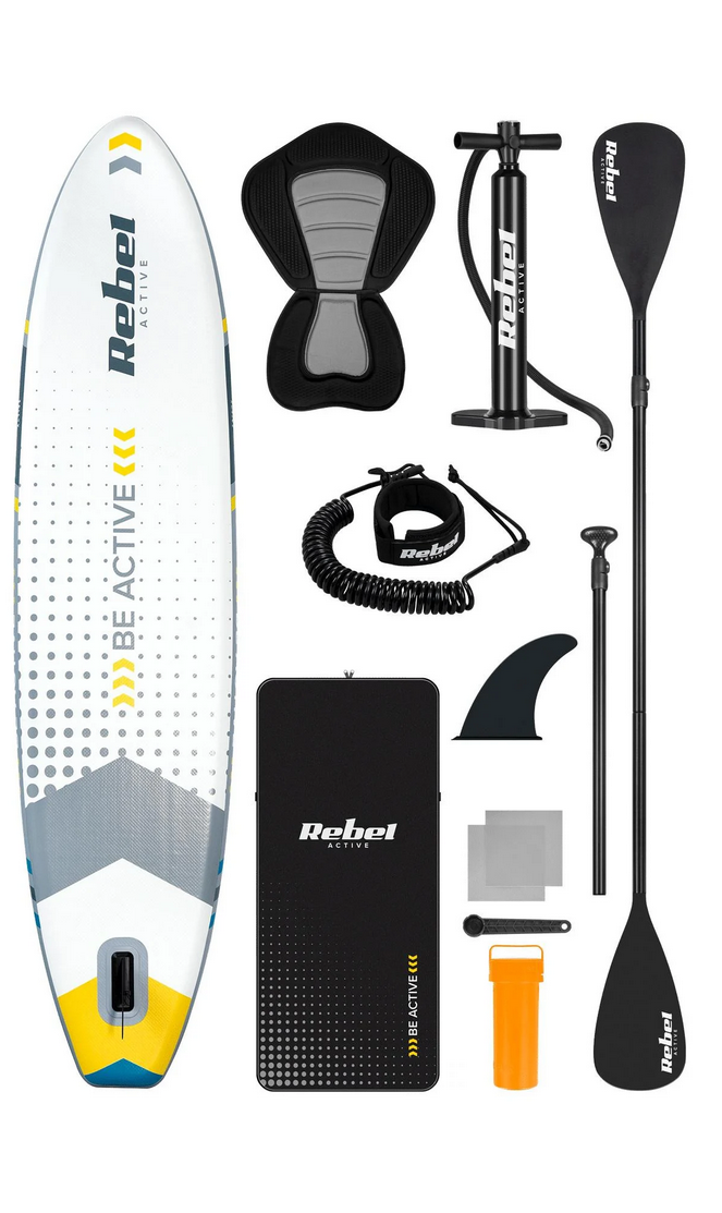 SUP-доска Rebel ACTIVE RBA-4501-WH с аксессуарами 350 см до 170 кг 350x81х15 см White