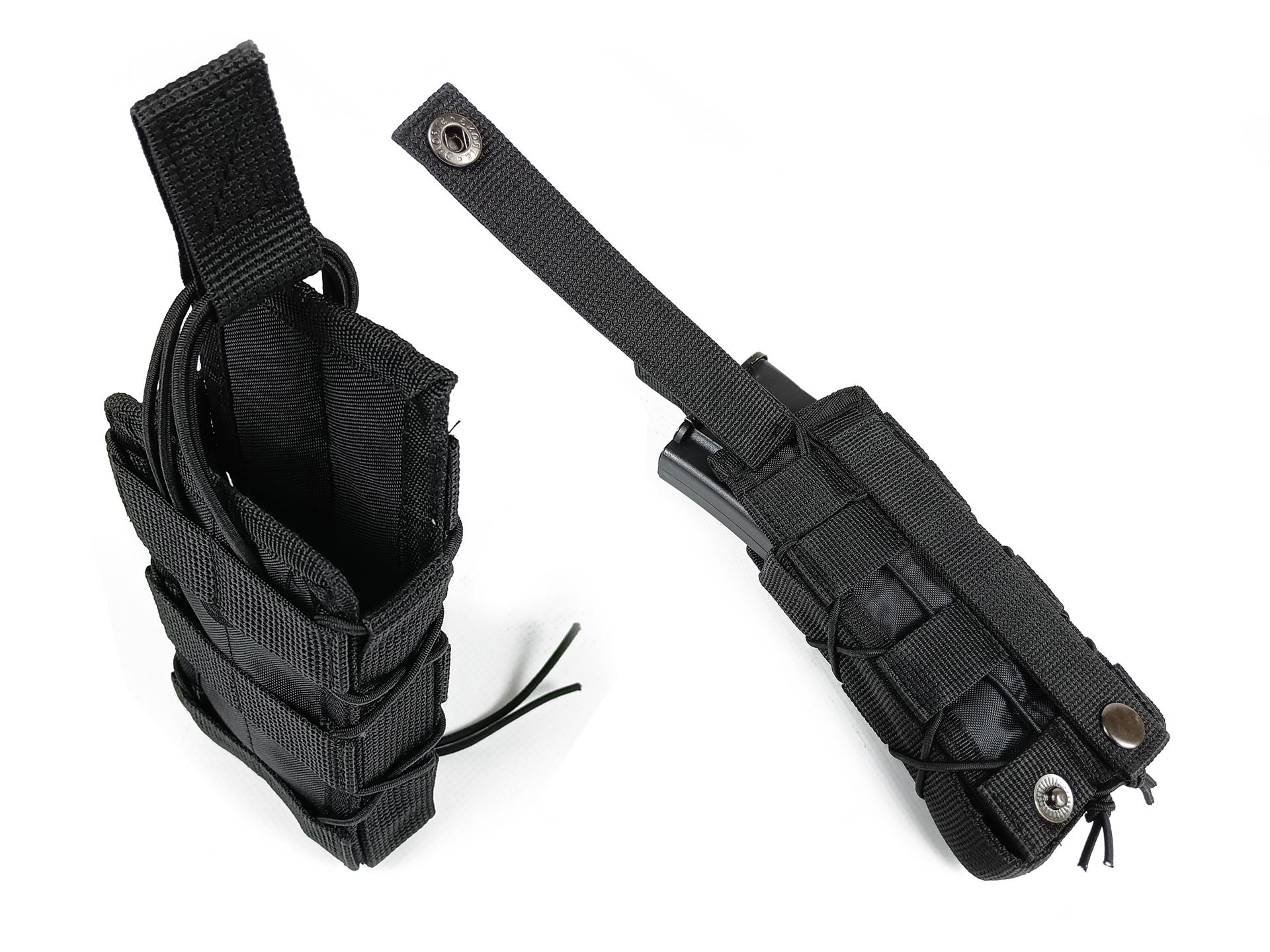 Подсумок под магазина АК/РПК MOLLE одинарный открытый Черный (РПС EFPABK28) - фото 8 Подсумок под магазина АК/РПК MOLLE одинарный открытый Черный (РПС EFPABK28) - фото 8