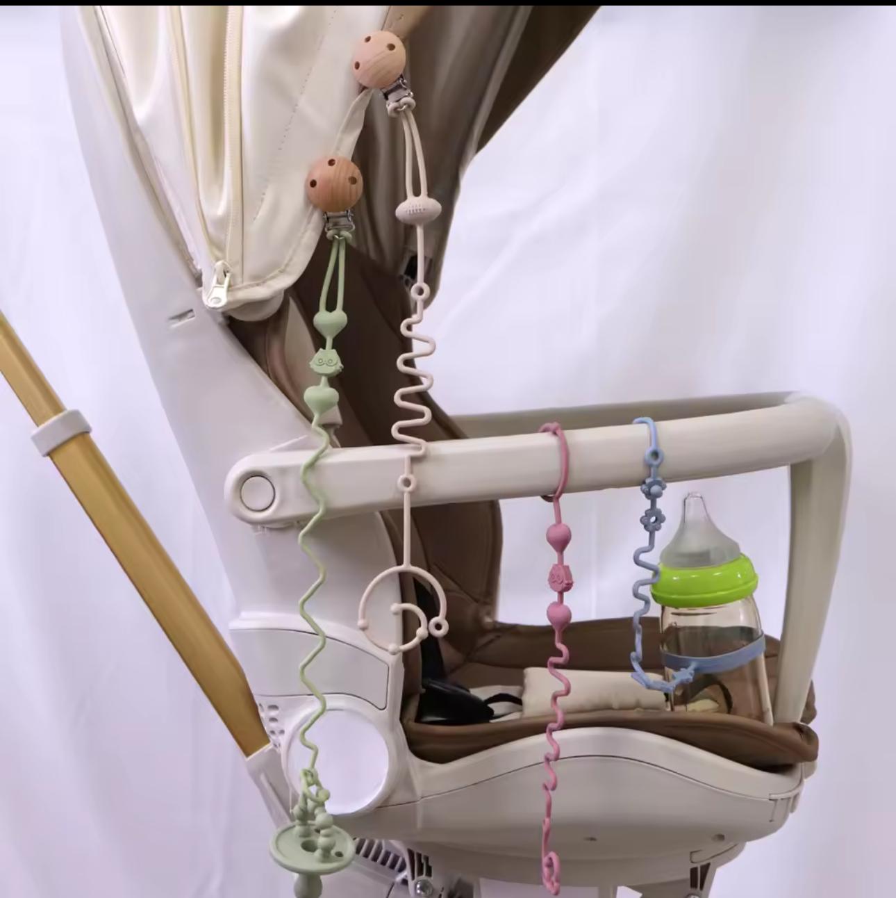 Набор универсальных силиконовых держателей для игрушек 4 шт. и 2 клипсы - фото 6