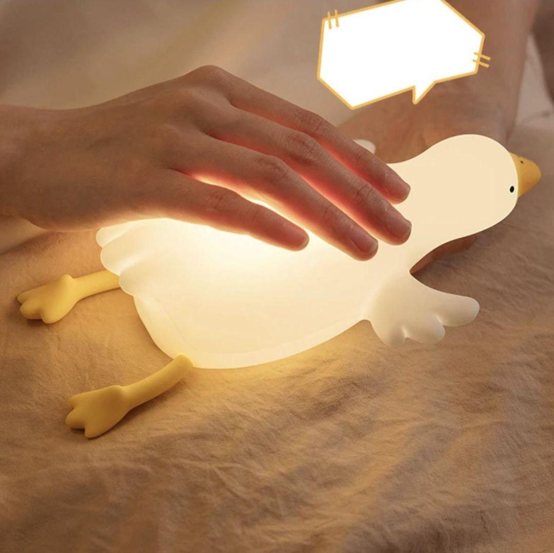Ночник Гусь мягкий беспроводной аккумуляторный силиконовый - фото 3