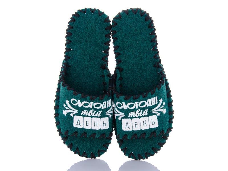 Тапочки фетровые мужские VENDS 353 р. 40-41 Зеленый