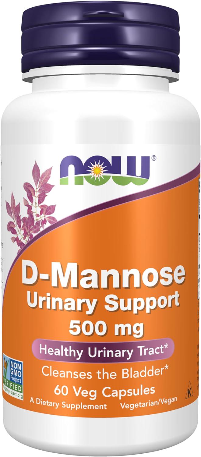 Витамины D-манноза NOW D-Mannose 500 mg 60 вег. капс.