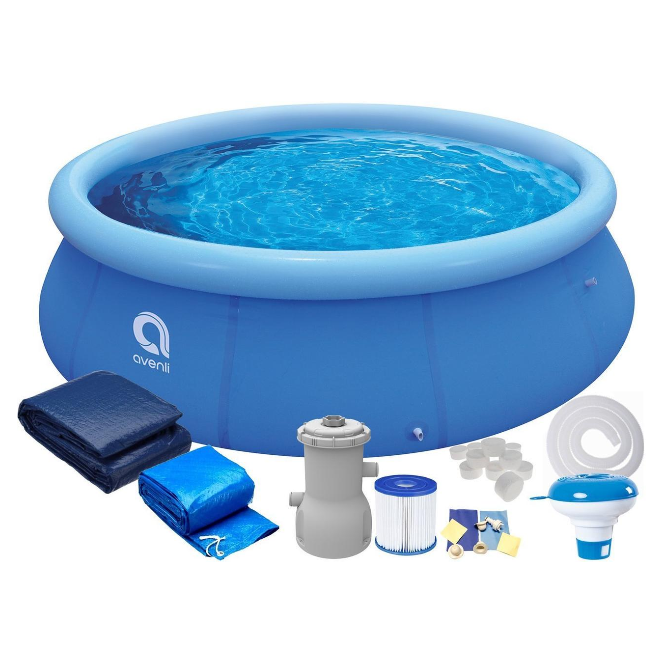 Бассейн надувной с фильтром Avenli 14в1 366х76 см.