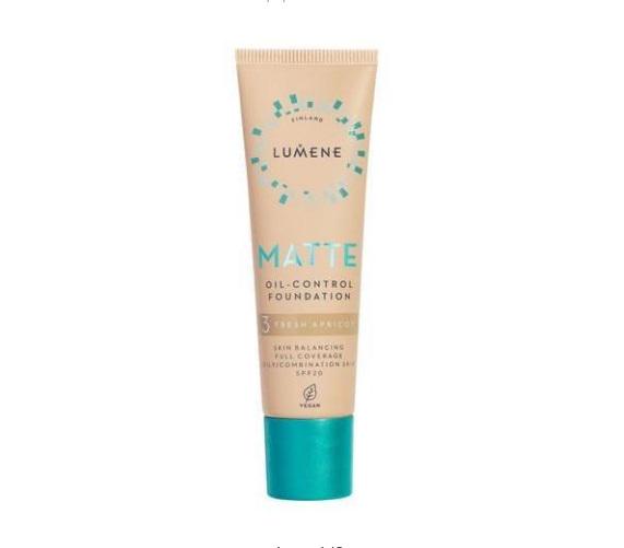 Тональная основа матирующая Lumene Matte Oil-control Foundation SPF 20 3 Fresh Apricot 30 мл (2483401583)
