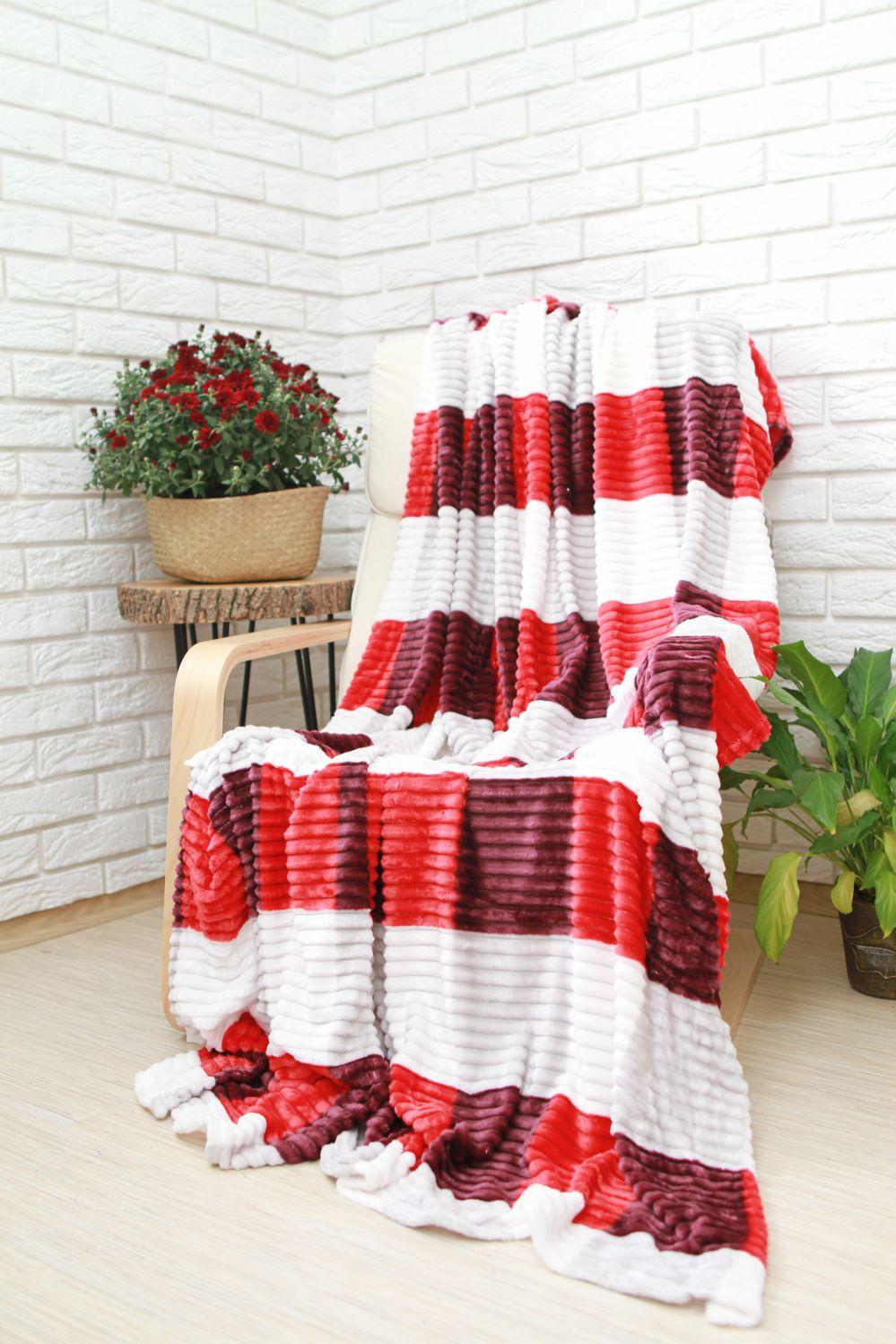 Плед Collection world Кольорова клітинка 200х220 см 100% поліестер 9984855 Червоний (DR014116) - фото 1 Плед Collection world Кольорова клітинка 200х220 см 100% поліестер 9984855 Червоний (DR014116) - фото 1