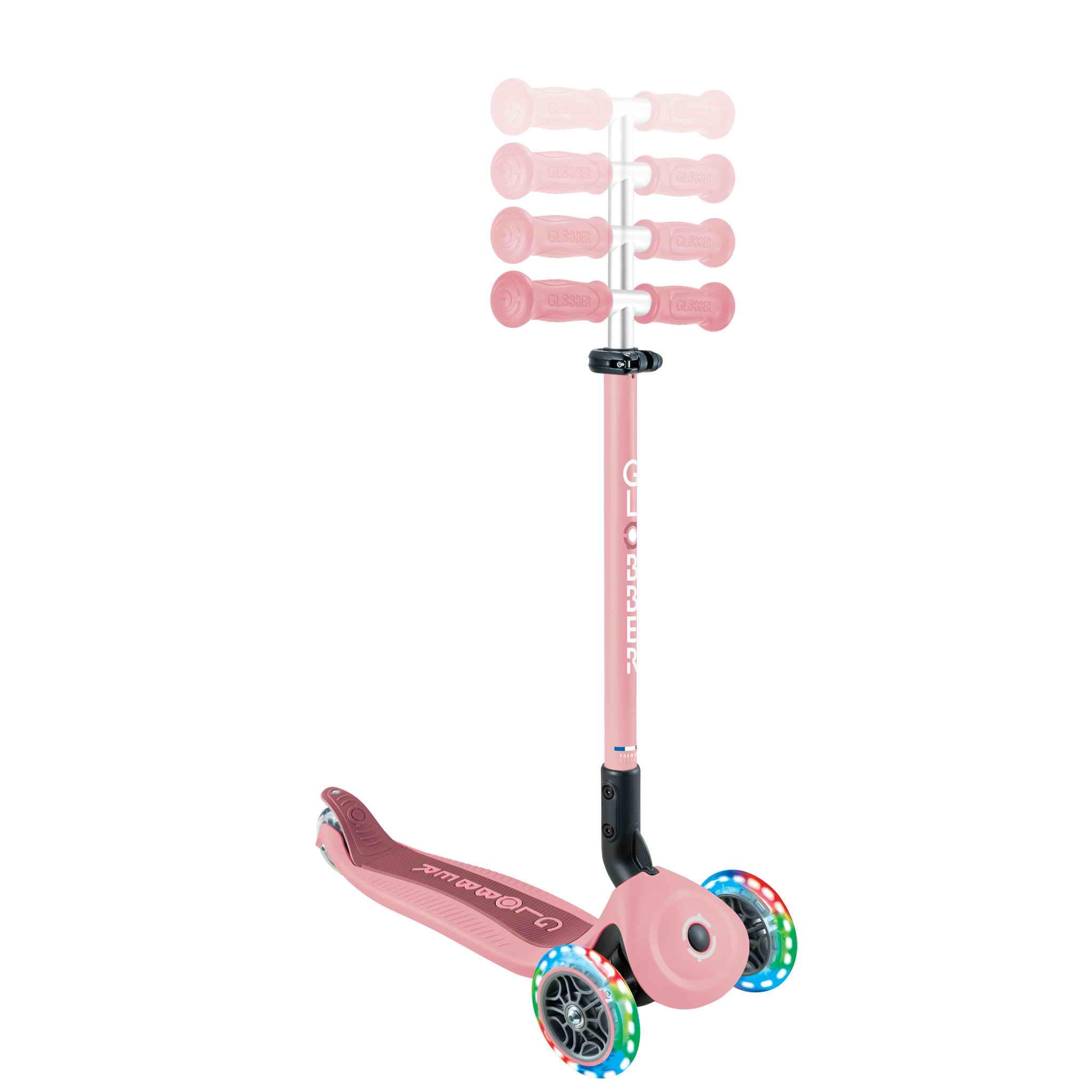 Самокат Globber-Go Up Active Lights Pastel Pink - фото 4