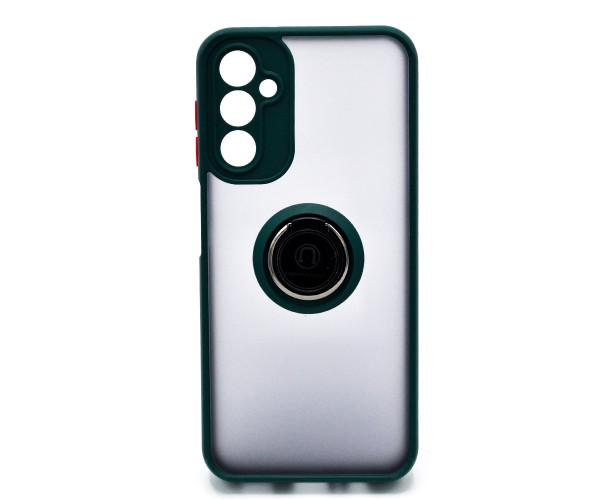 Чехол-накладка TPU Color Matte Ring для Samsung Galaxy A14 / A14 5G Оливковый