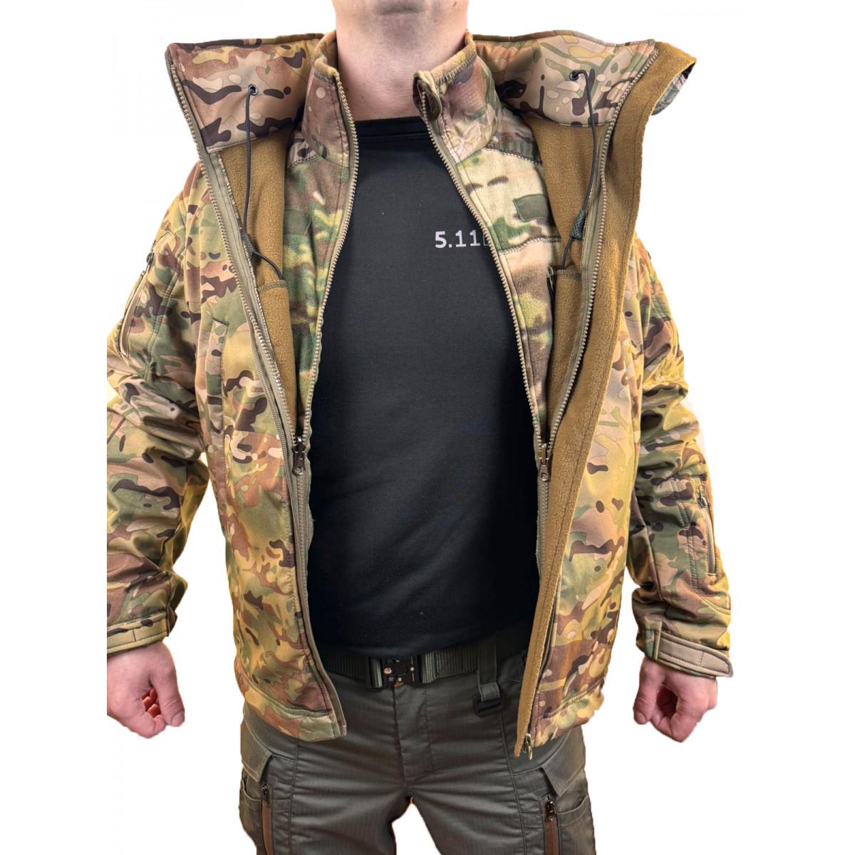 Куртка Pancer Soft Shell із фліс кофтою р. 44 Мультикам (357581244) - фото 7 Куртка Pancer Soft Shell із фліс кофтою р. 44 Мультикам (357581244) - фото 7