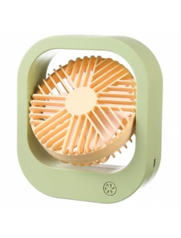 Вентилятор настільний акумуляторний DianDi Fashion Fan SQ 2177A з USB-зарядкою Салатово-жовтий (11344997) Вентилятор настільний акумуляторний DianDi Fashion Fan SQ 2177A з USB-зарядкою Салатово-жовтий (11344997)