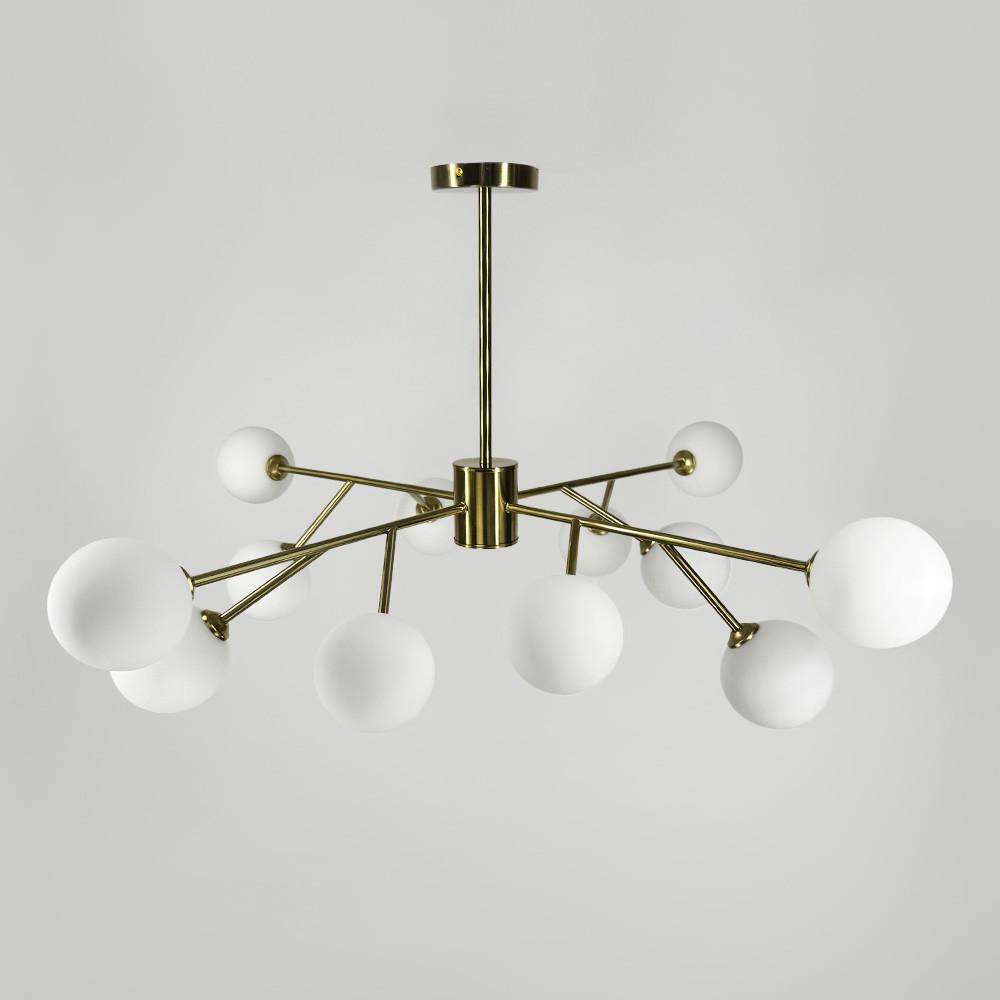 Люстра стельова Grand Bunch на 12 плафонів Ø 110 см Латунь (AOC 20/12 АВ) - фото 1 Люстра стельова Grand Bunch на 12 плафонів Ø 110 см Латунь (AOC 20/12 АВ) - фото 1