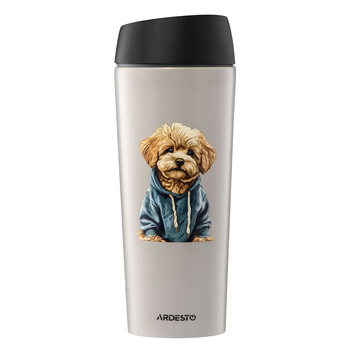 Термочашка Ardesto Сoffee Time Maltipoo AR2645MP 450 мл Бежевий (8-6-4991905)