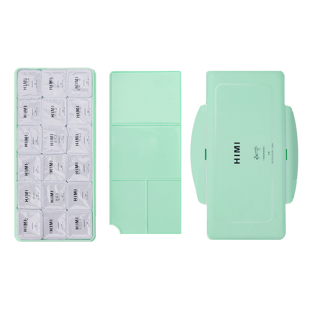 Художественная Гуашь HIMI 18 цветов 540 мл желтая коробка - фото 4 Художественная Гуашь HIMI 18 цветов 540 мл желтая коробка - фото 4