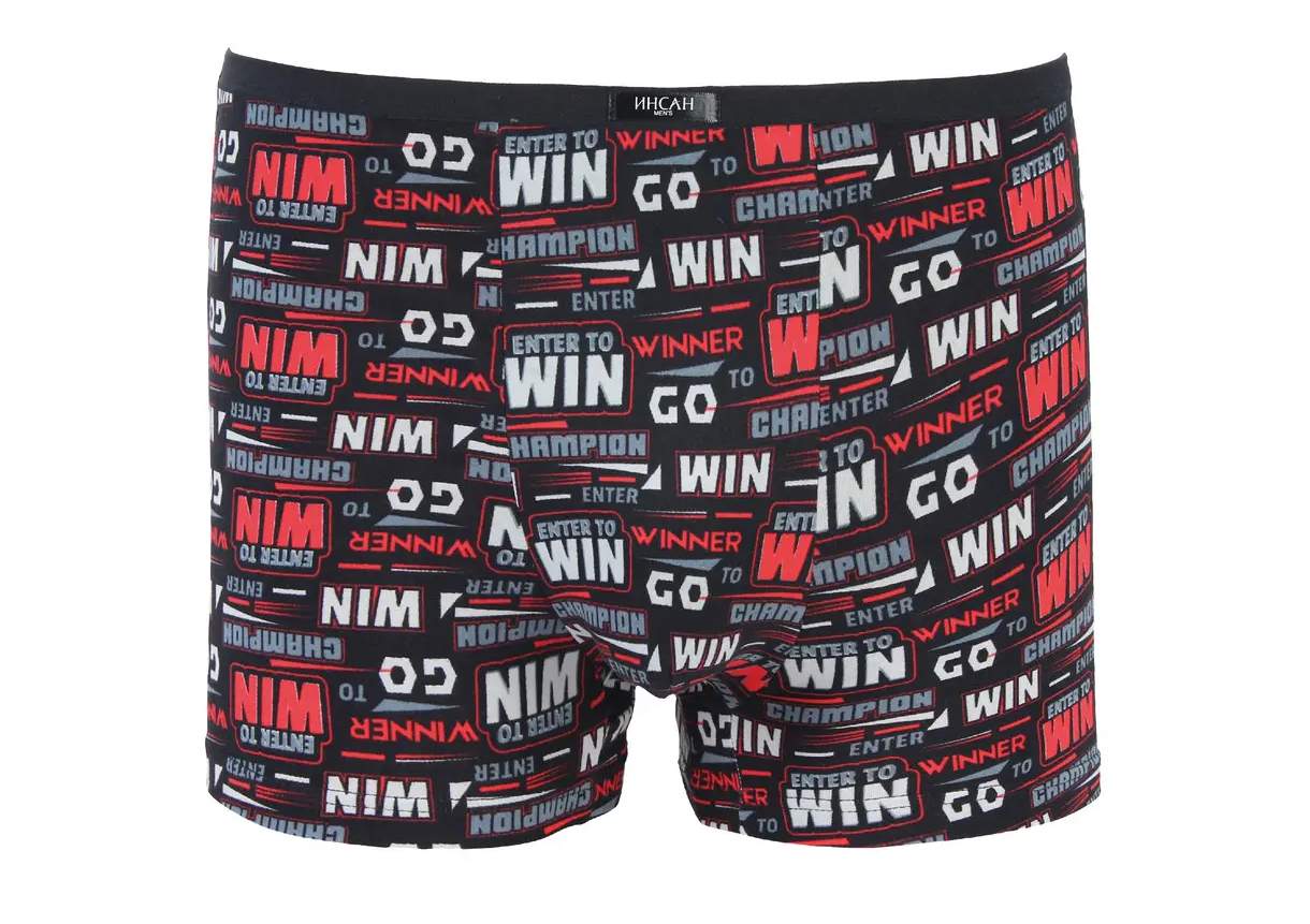 Мужские боксеры стрейчевые Бамбук Indena Insung L р. 44 2 шт. Красный (INS-18627)