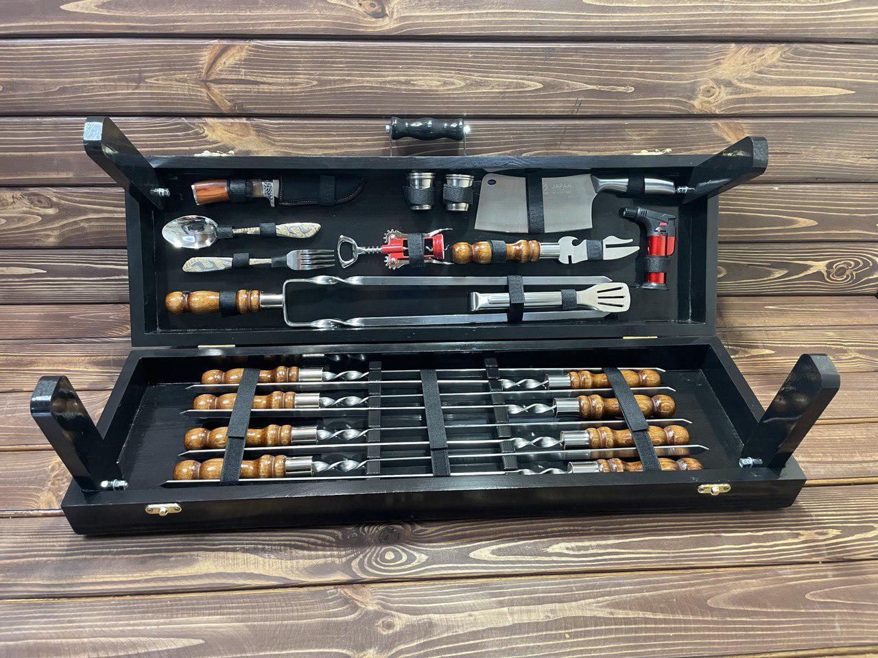 Набор шампуров Piknik в кейсе-столике в кейсе (10612257)