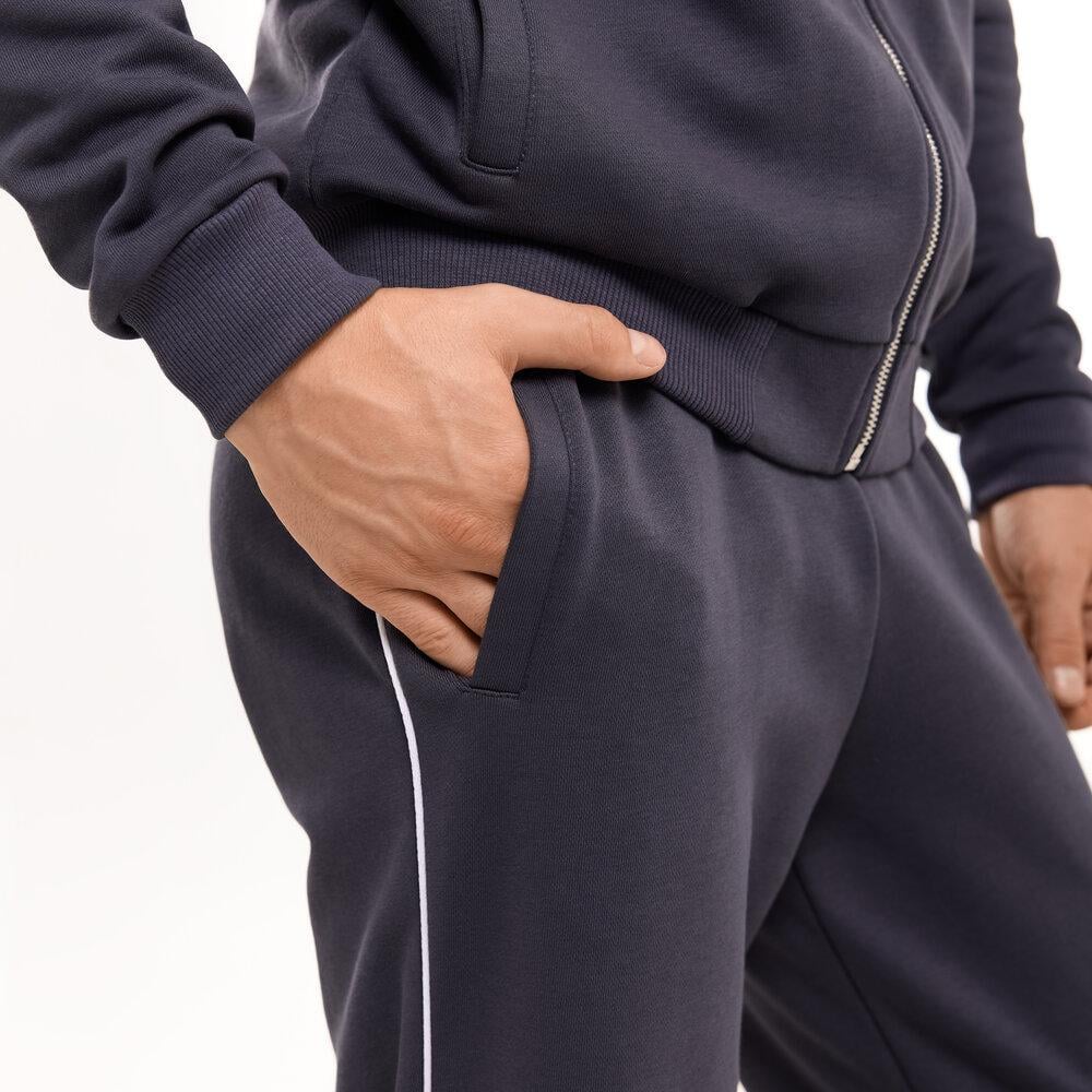 Спортивний костюм чоловічий Brume щільний на блискавці 3XL Темно-сірий (26486/1/6) - фото 6 Спортивний костюм чоловічий Brume щільний на блискавці 3XL Темно-сірий (26486/1/6) - фото 6