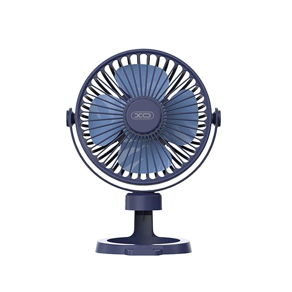 Вентилятор портативный XO-MF78 с регулируемым углом наклона с подставкой 1200 mAh Blue (000503) Вентилятор портативный XO-MF78 с регулируемым углом наклона с подставкой 1200 mAh Blue (000503)
