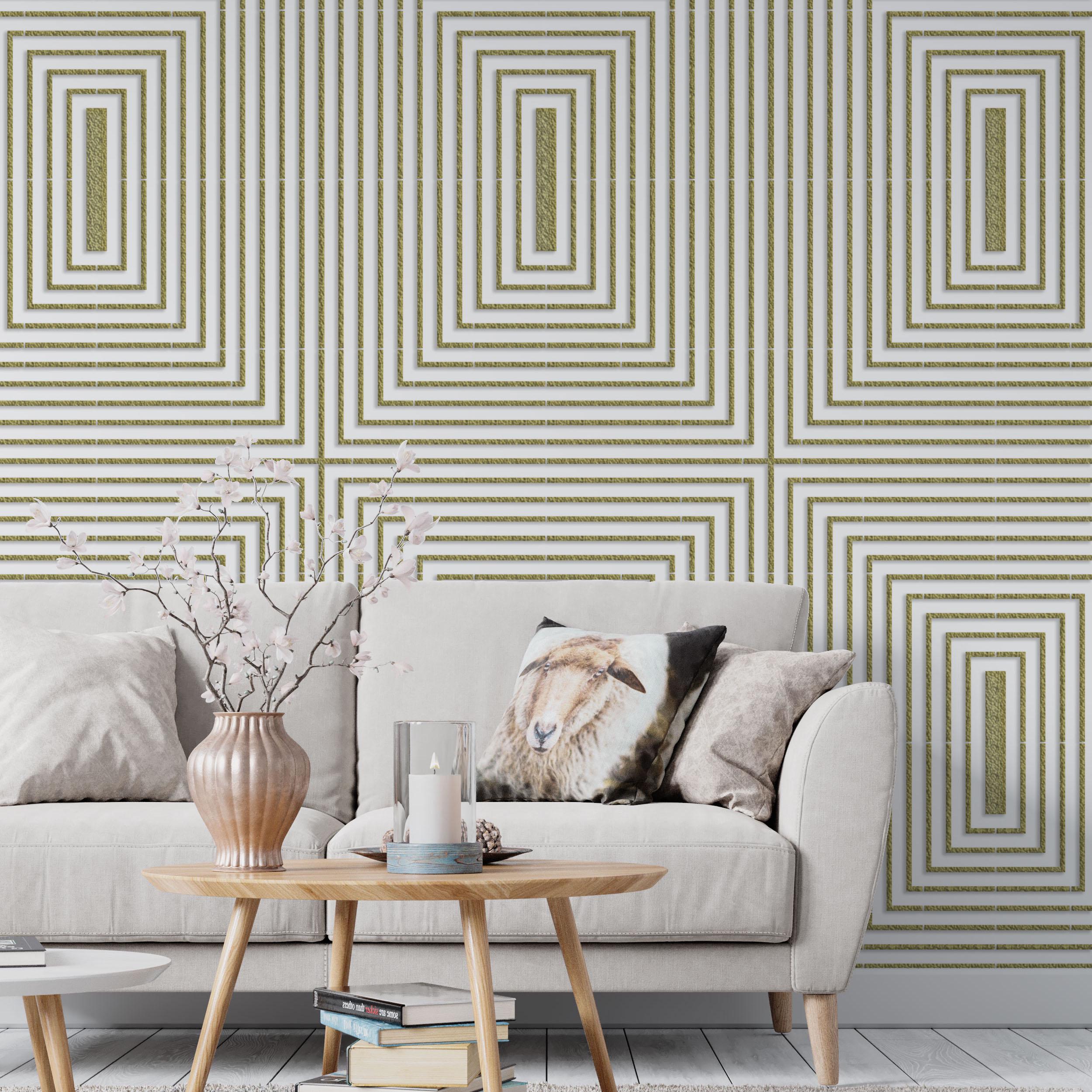 Трафарет DFA геометрические узоры для интерьера с объемной фактурой 0,3-1 мм (G00076-d)