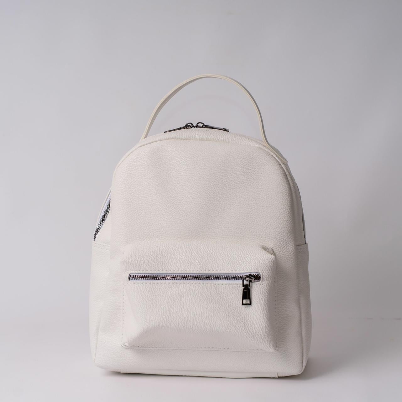 Рюкзак женский Next Level Bags из экокожи 30х13х31 Белый (01-4924)