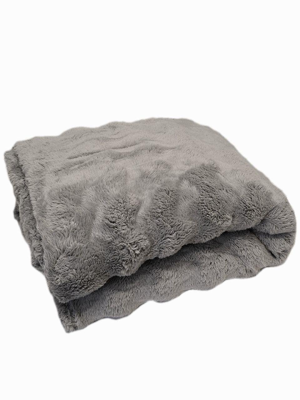 Плед-покрывало флисовый Colorful Home Шторм 200х220 см Серый (1435) - фото 1