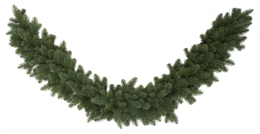 Гирлянда из литых веток 220 см Зеленая