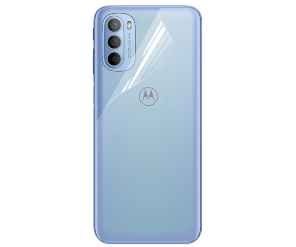 Противоударная гидрогелевая пленка Hydrogel Film для Motorola G31 на заднюю панель, Transparent