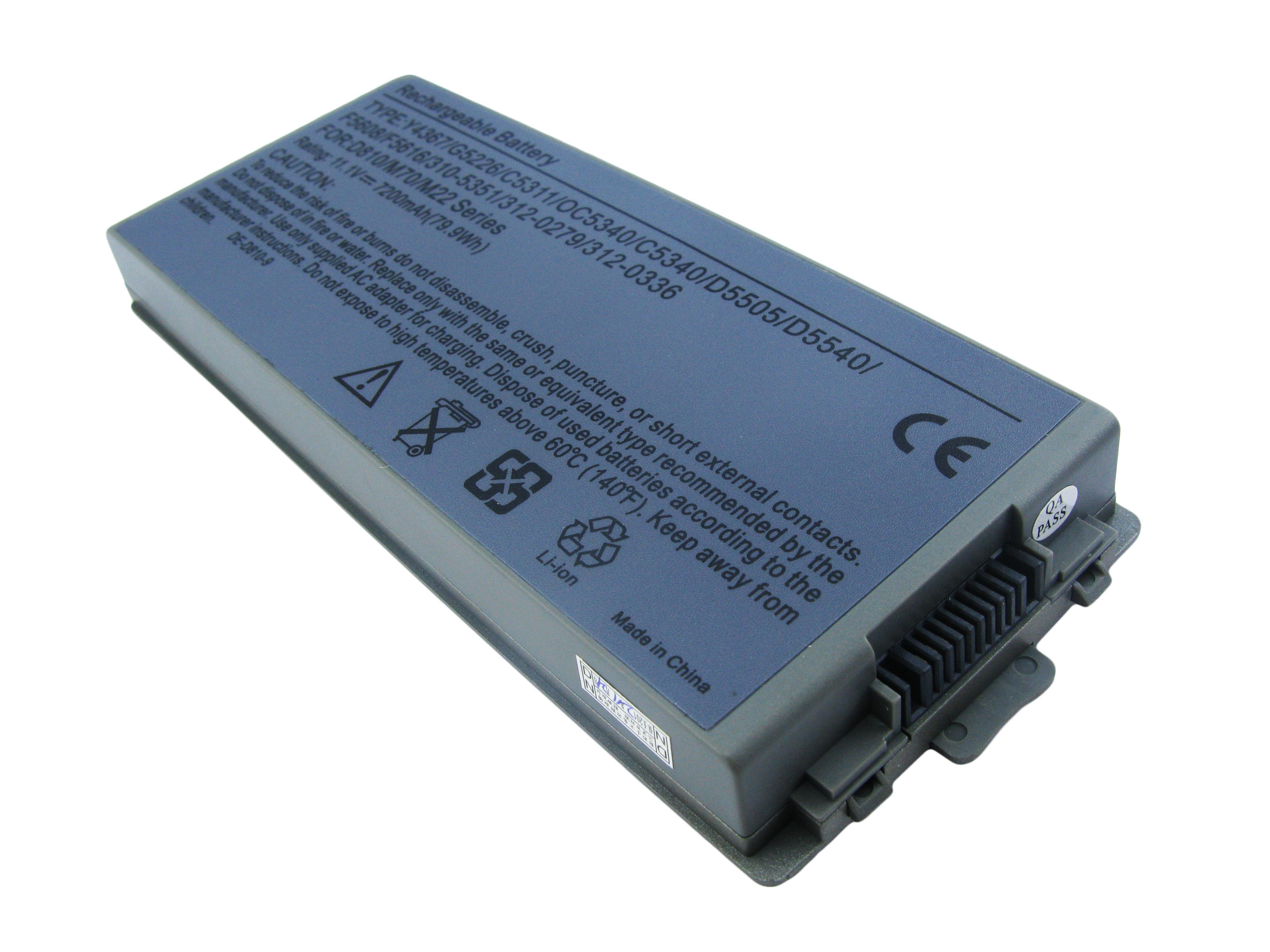 Аккумулятор для ноутбука Dell Y4367 Latitude D810 11,1V Grey 7200 mAh OEM Аккумулятор для ноутбука Dell Y4367 Latitude D810 11,1V Grey 7200 mAh OEM