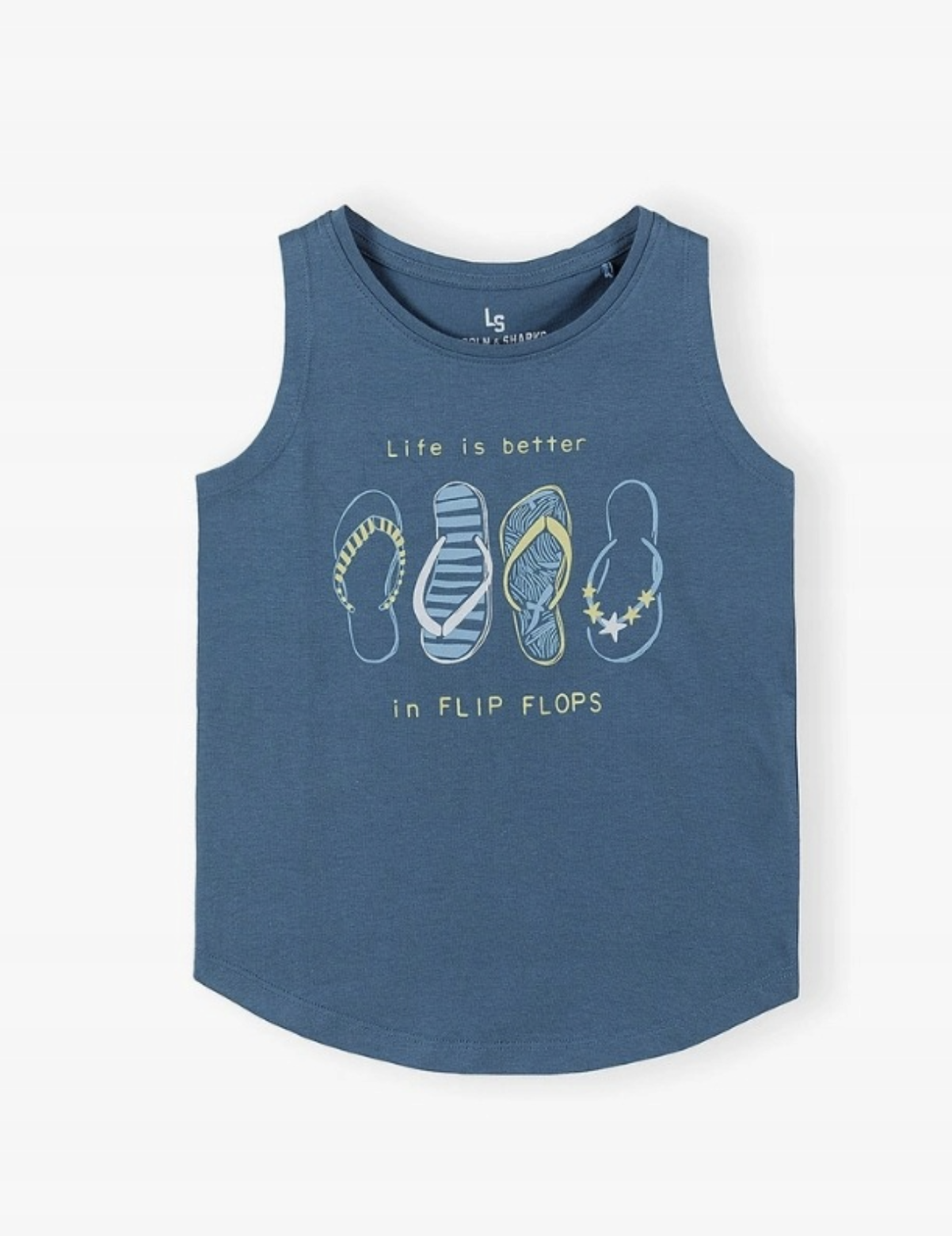 Майка 5.10.15 Kids 4.4232 Тапочки 140 см Синий Майка 5.10.15 Kids 4.4232 Тапочки 140 см Синий