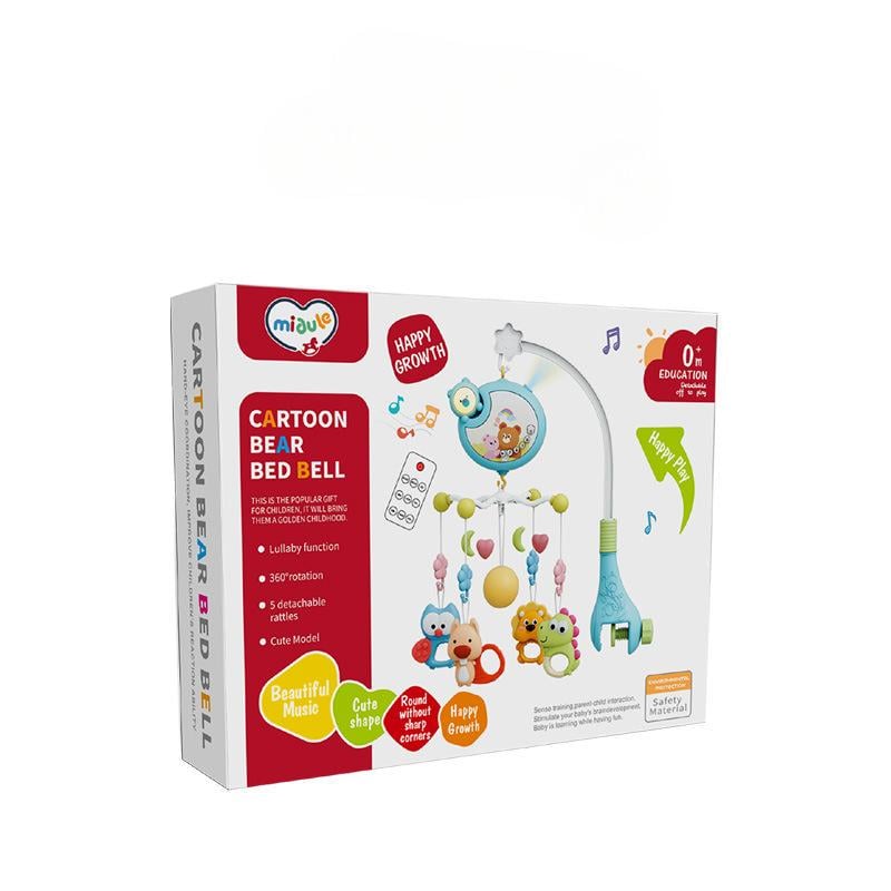 Мобіль музичний 3в1 з нічником проектором та пультом управління Блакитний - фото 5 Мобіль музичний 3в1 з нічником проектором та пультом управління Блакитний - фото 5