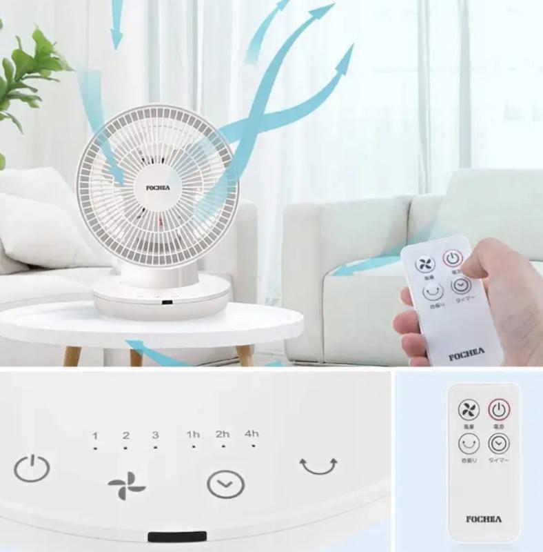 Вентилятор настільний портативний FOCHEA FTX18D1R 17 Вт для охолодження робочого місця - фото 7 Вентилятор настільний портативний FOCHEA FTX18D1R 17 Вт для охолодження робочого місця - фото 7