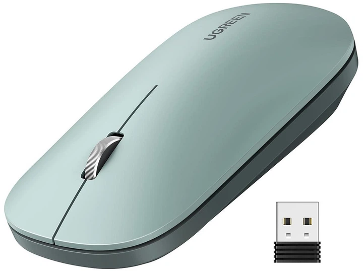 Миша бездротова UGREEN MU001 Portable Wireless Mouse Green (KST-UGR-90374)