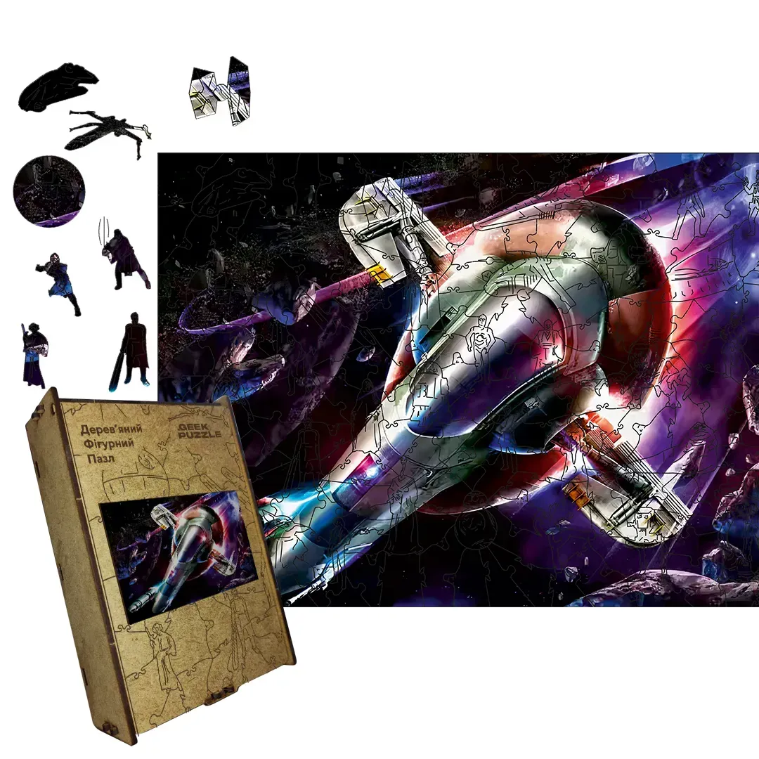 Пазл дерев'яний фігурний раб-1 А3 200 ел.