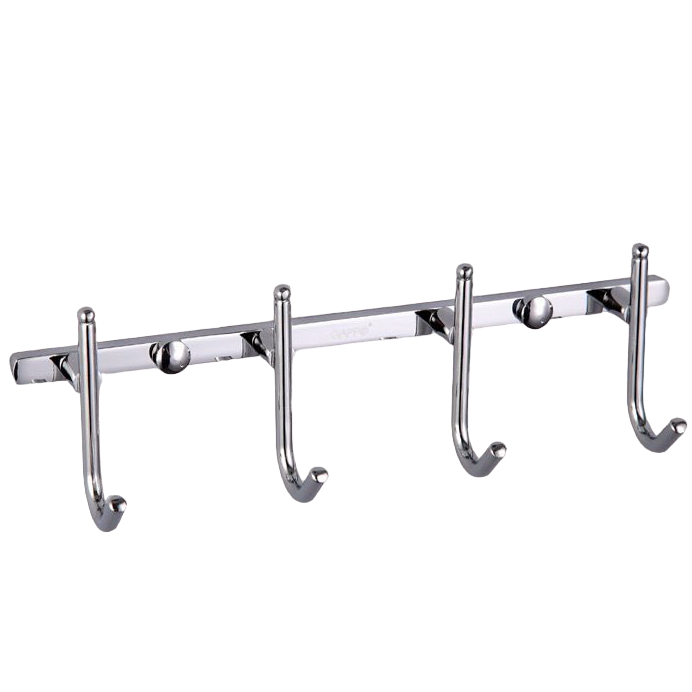 Планка с крючками для полотенец Gappo G201-4 четверной Хром (126821)