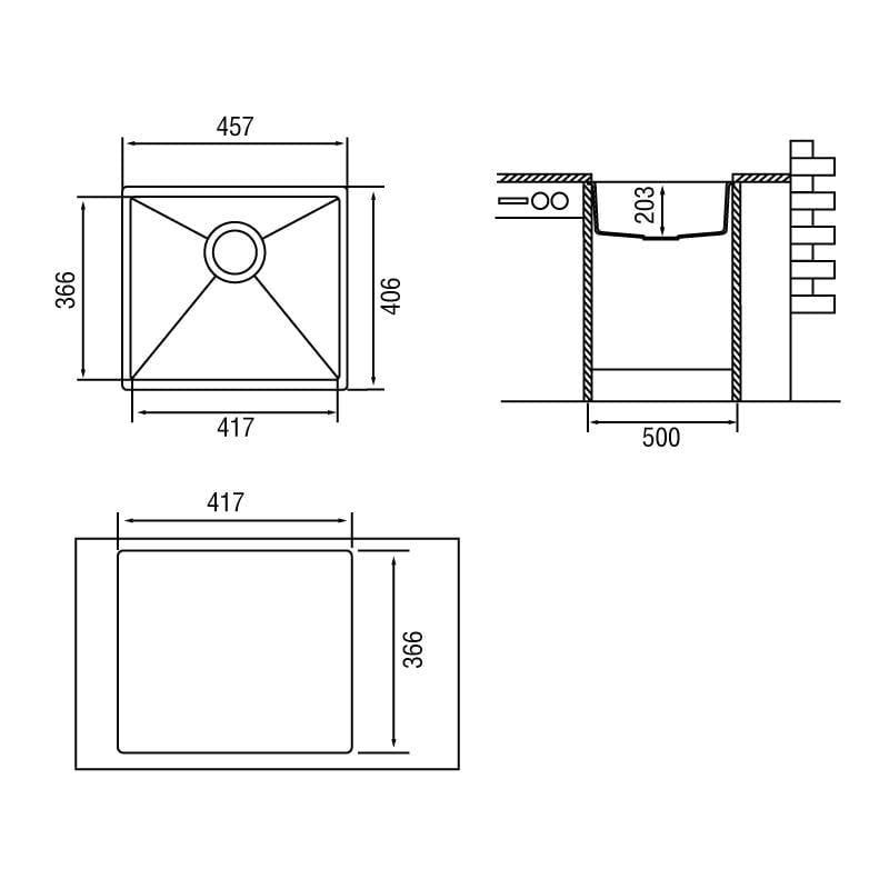 Кухонная мойка LONGRAN SALSA SLG 457.406 Коричневый металик (93 Marone) - фото 2 Кухонная мойка LONGRAN SALSA SLG 457.406 Коричневый металик (93 Marone) - фото 2