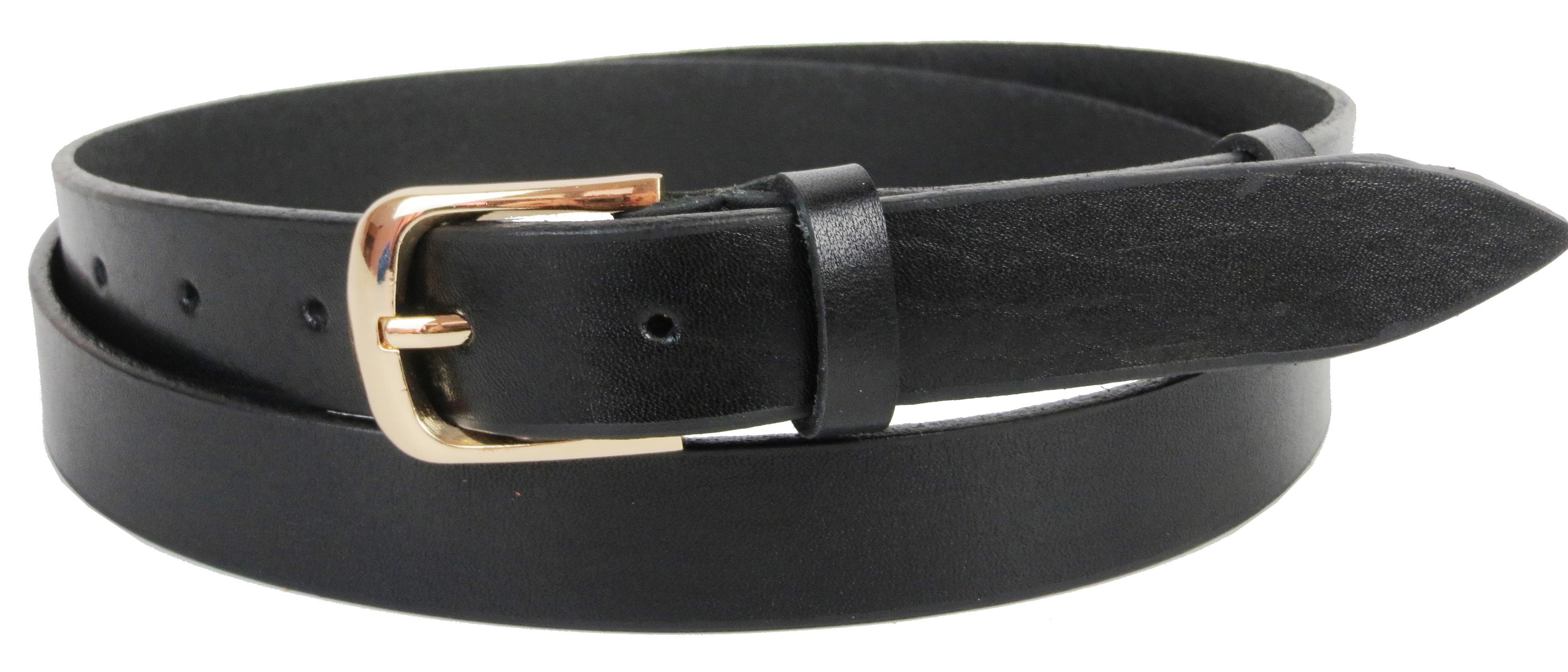 Женский ремень Skipper кожаный Черный (1400-25)