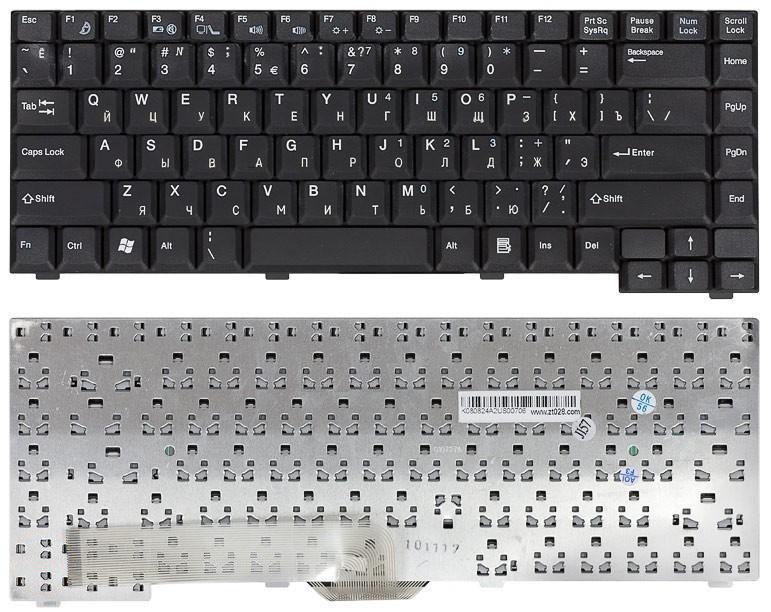Клавиатура для ноутбука Fujitsu Amilo A1667 A3667 L6825 D6830 D7830 D6820 M3438 Black