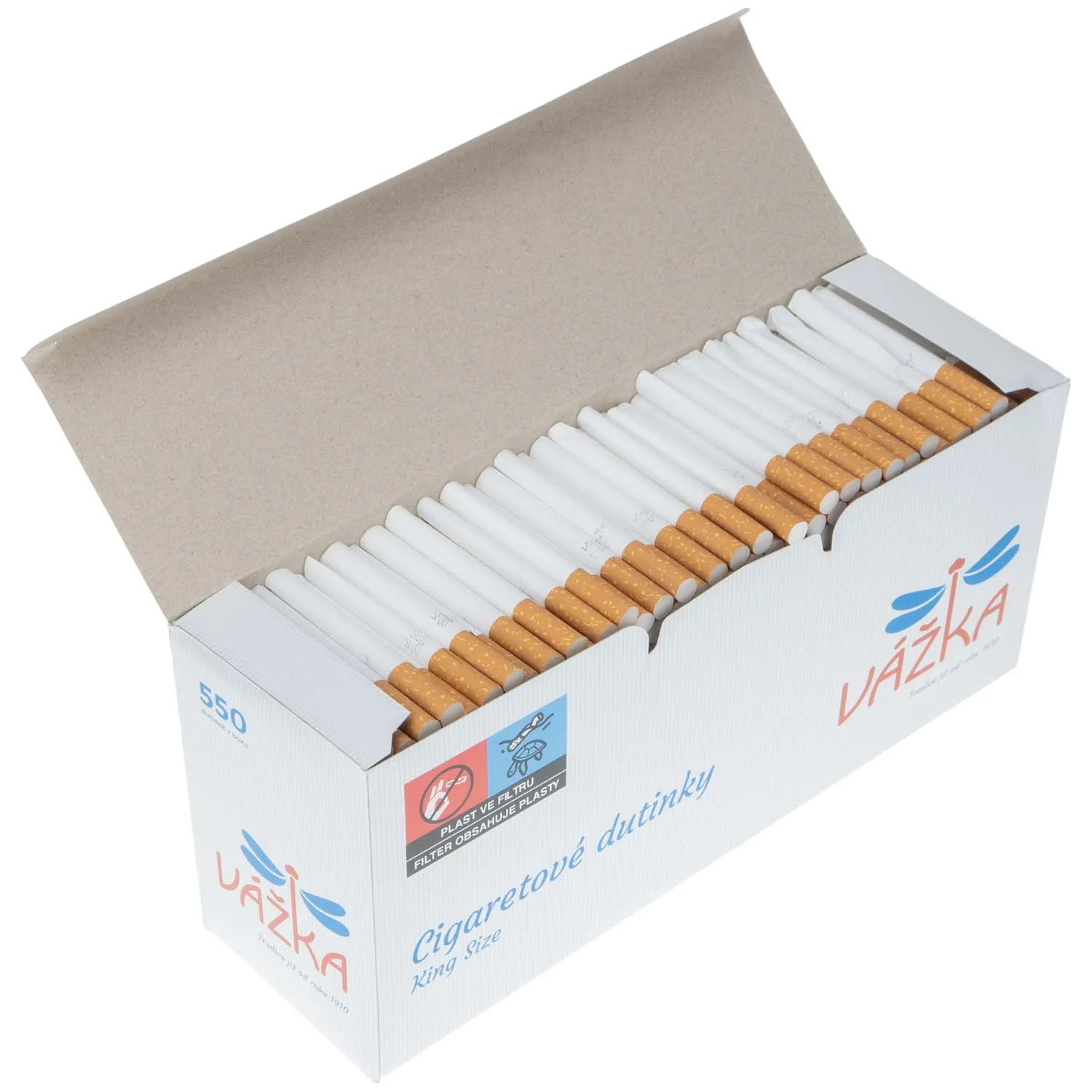 Гильзы для набивания сигарет Cigarette Tubes Vazka King Size (550)