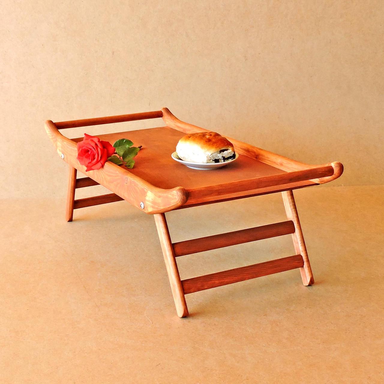 Столик-поднос для завтрака из дерева Айова Шафран (СТП-001206)