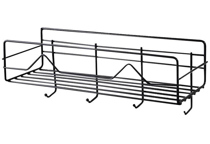 Полка Stenson TD01331 для стены 4 крючка 27х11х10 см (572818)