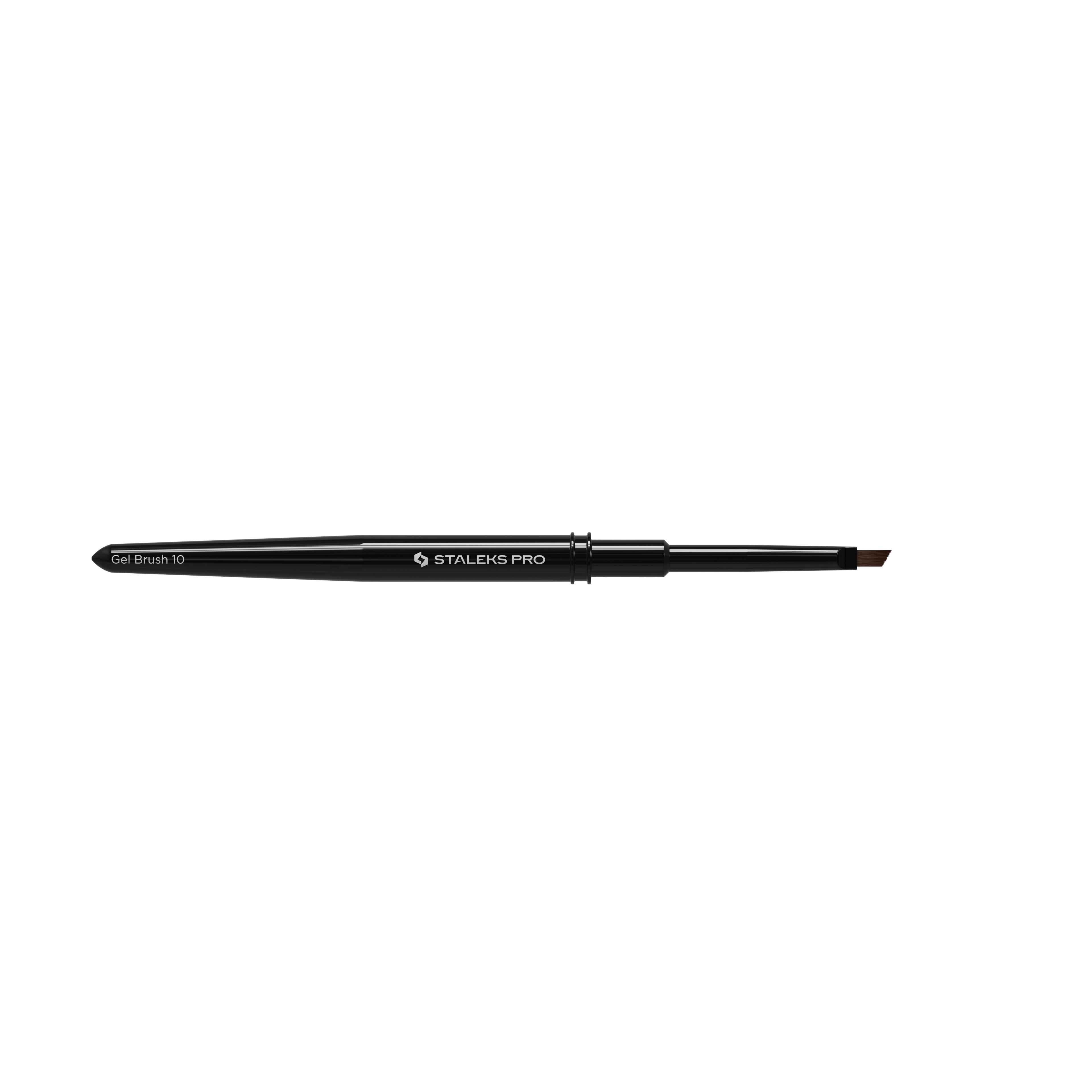 Кисточка для геля скошенная STALEKS EXPERT 4х7 мм (NBE-10)