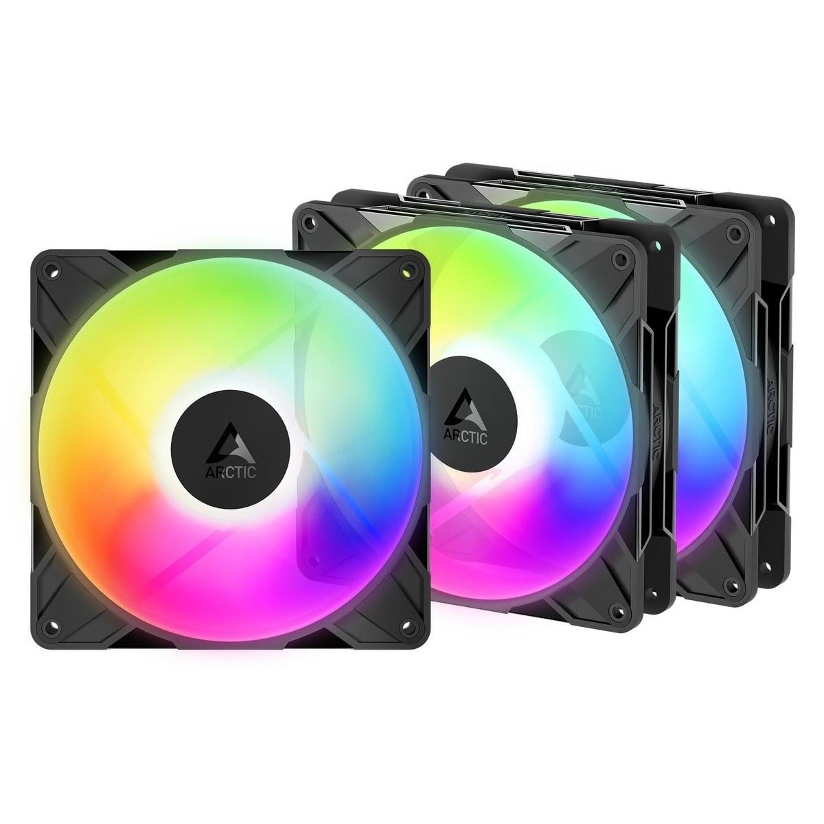 Вентилятор корпусной Arctic P14 Pro Reverse A-RGB 140 мм 4 pin 3 шт. FDB Black (ACFAN00327A)